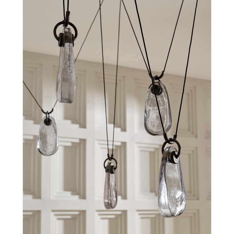 Melt 5 - Light LED Chandelier, Matte Black