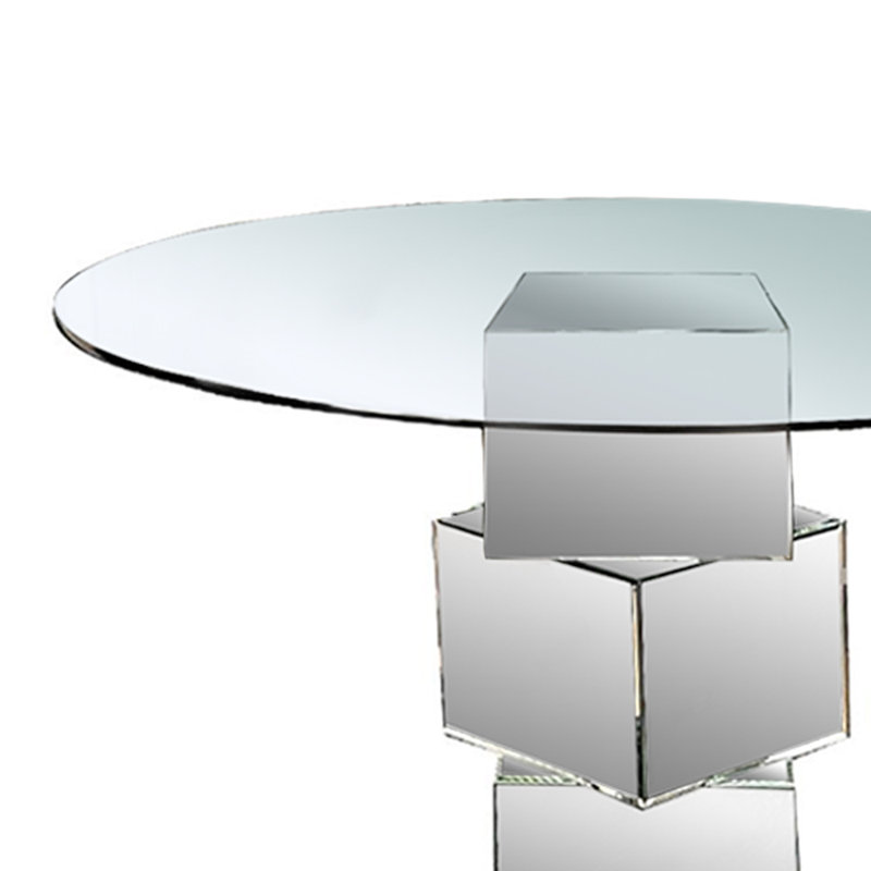 Round Glass Top Dining Table