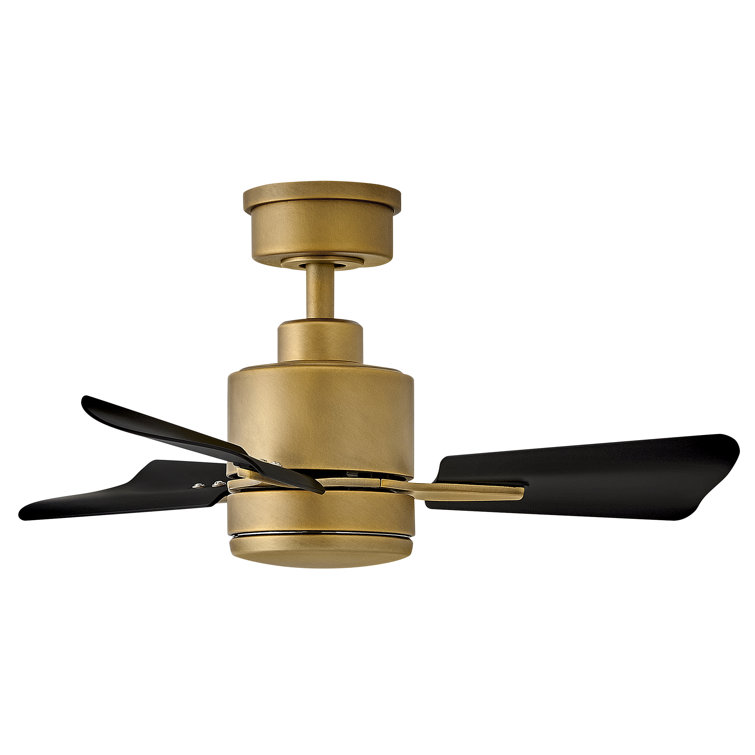 30" Leventhal 3  - Blade LED Standard Ceiling Fan with Wall Control and Light Kit Included