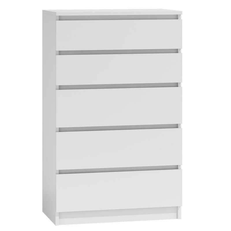 Tonya 5 Drawer 70cm Chest of Drawers, White