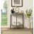 Florissant Transitional Half Moon Console Table with Bottom Shelf-331994656