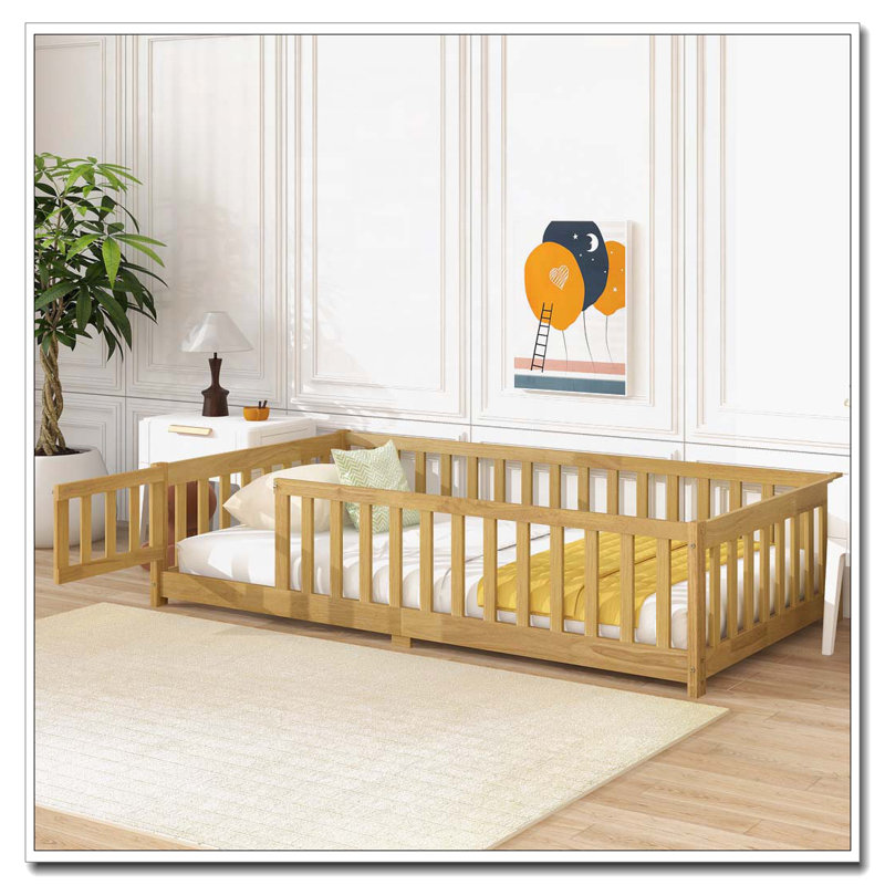 Lit en bois, Naturel, Lit simple