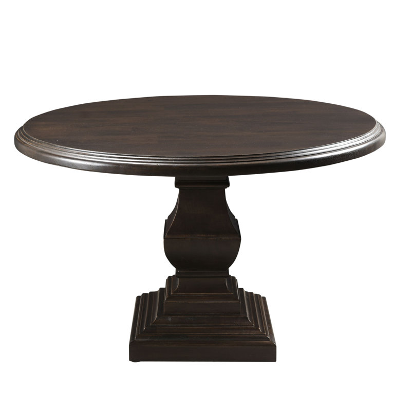 Nimes Round Solid Wood Dining Table, 48" L x 48" W