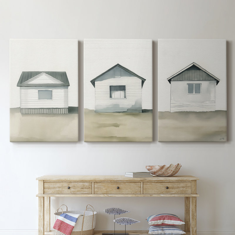 Lanscape Study Series VIII - Ensemble de toiles tendues avec châssis Premium - Prêt à être accroché