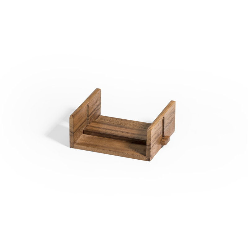 Acacia Wood Cocktail Napkin Holder