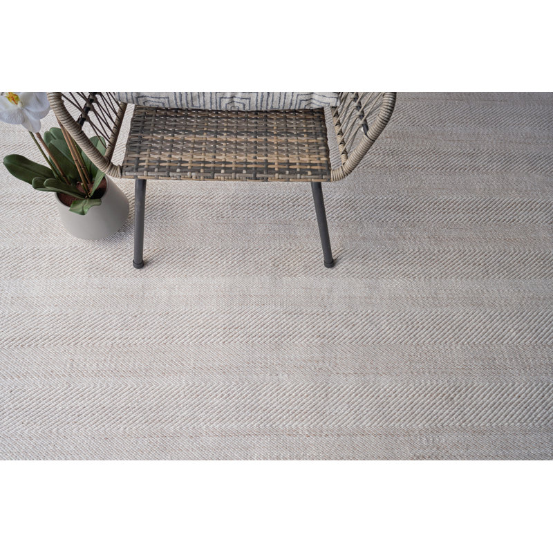 Bintan Geometric Area Rug in Beige, Rectangle 12' x 15'