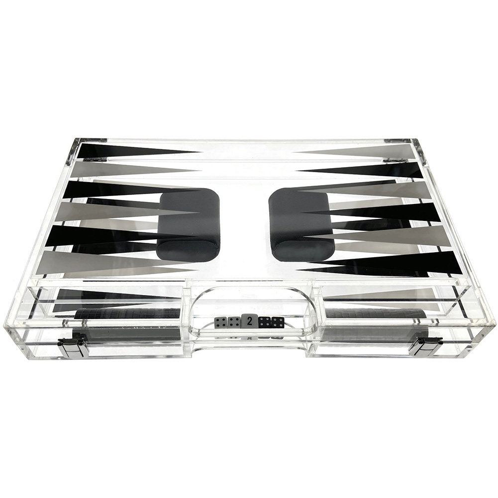 Luxe Backgammon Game Set, Black