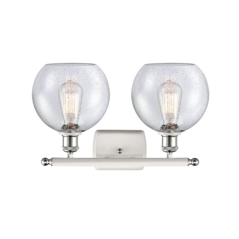 Almatine 2 - Light Vanity Light, White Polished Chrome, Incandescent