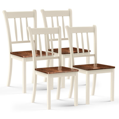 Chaise d'appoint à dossier en lattes