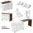 Kitchen Island with Extendable Table, Trash Storage Cabinet and 3-Tier Pull-Out Spice Rack-1410894820