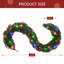 Guirlande de Noël avec lumières DEL multicolores, télécommande, minuterie et 12 modes-1797223042