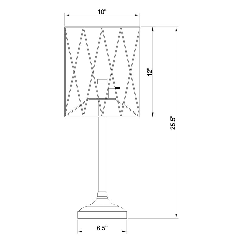 Lampe de table torche industrielle Klaussine