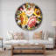 Bouquet de fleurs numériques - Horloge murale traditionnelle-36845590