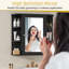 Armoire de salle de bain avec miroir et amplement de tablettes de rangement-1851266353