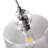 1-Light Nickel Pendant Light For Kitchen Dining Room