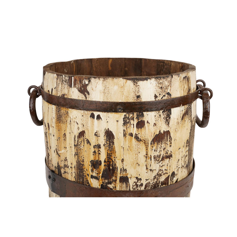 Moosup Handmade Decorative Urns & Jars, Distressed White