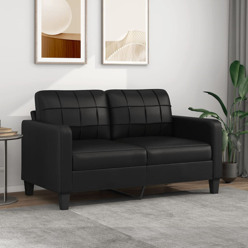 Adeesa Upholstered Sofa, Black, 31.5" H x 30.7" W x 30.3" D