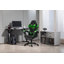 Inbox Zero Adjustable Reclining Ergonomic Faux Leather Swiveling PC & Racing Game Chair-1969139408
