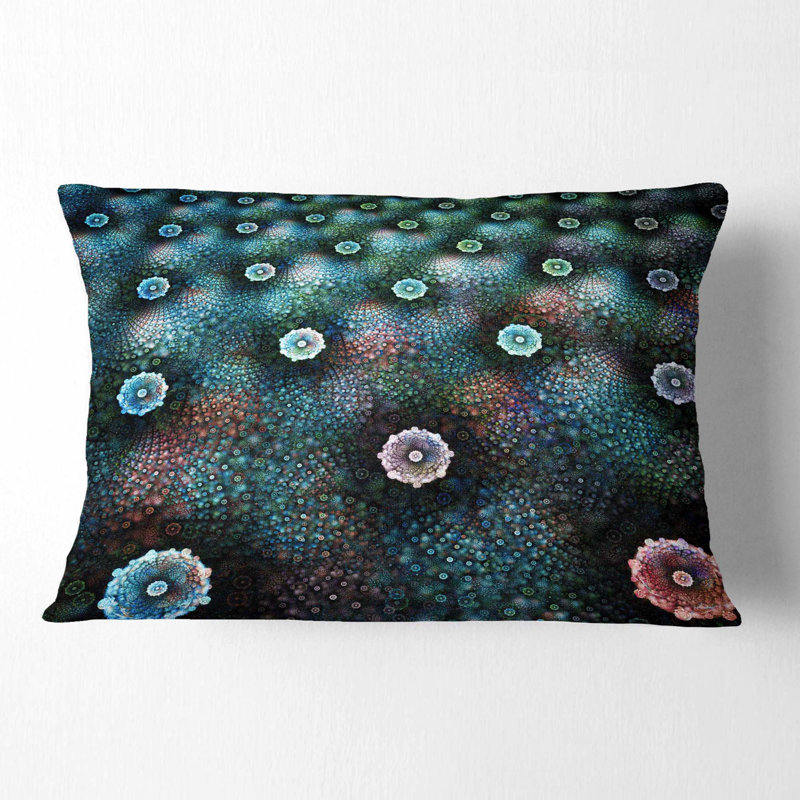 Housse de coussin et insert floral