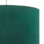 20cm H Velvet Drum Pendant Shade-34418222