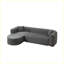 Canapé modulaire d'inspiration nuage 124,4 po Corduroy sans assemblage requis (gris)-133491288-133491291