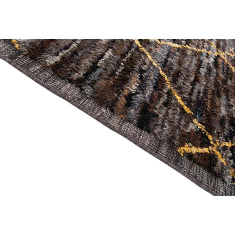 Tapis brun foncé Orpheus