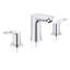 BauLoop Widespread Bathroom Faucet with Drain Assembly