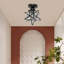 Jobanny 7.68'' Moravian Star Semi Flush Mount