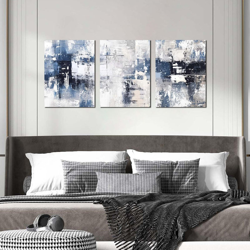 3 Piece Wrapped Canvas Print, 40 cm H x 30 cm W
