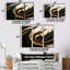 Gold Core Minimal Gold Streams - ensemble d'art mural paysage urbain-587405520-587405519