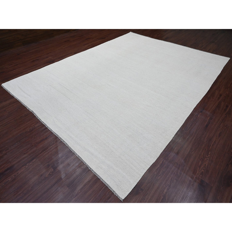 Tapis blanc en laine tissé à la main 9 pi x 9 pi 9 pi x 12 pi 69D32C482CFC451E8B0ECA9FE7CE9052