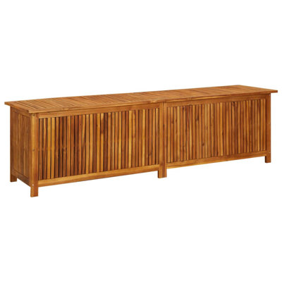 vidaXL Outdoor Storage Box, Deck Box, Solid Acacia Wood by VidaXL