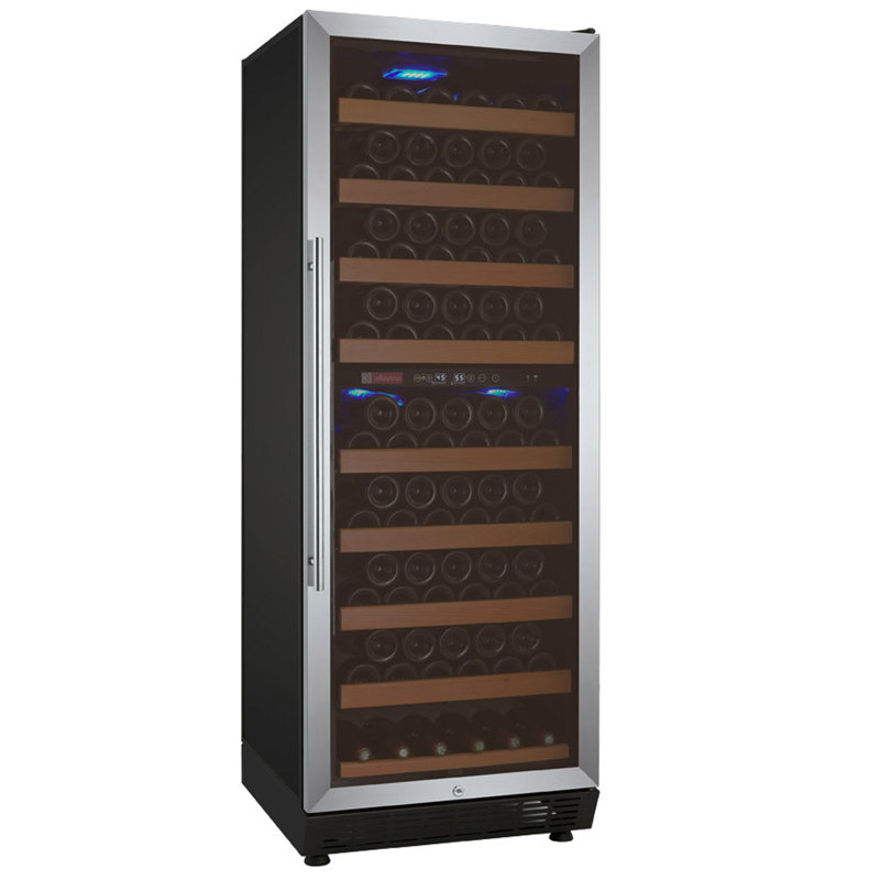 24" Stainless Steel Dual Zone Freestanding Wine Refrigerator