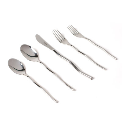 Squiggle Stainless Steel Flatware - Set of 5