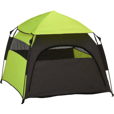 Tente escamotable pour chien pour les grands chiens, maison portable avec sac de transport - peut accueillir des chiens jusqu'à 29,5 po et 88 lb, installation instantanée, protection contre les intempéries, tente de construction, housse de camping spacieuse