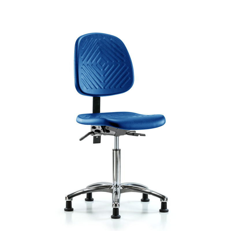 Chaise de travail, Glides, Bleu, No