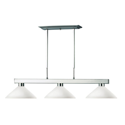 Luminaire suspendu linéaire pour table de billard 3 lumières Viki