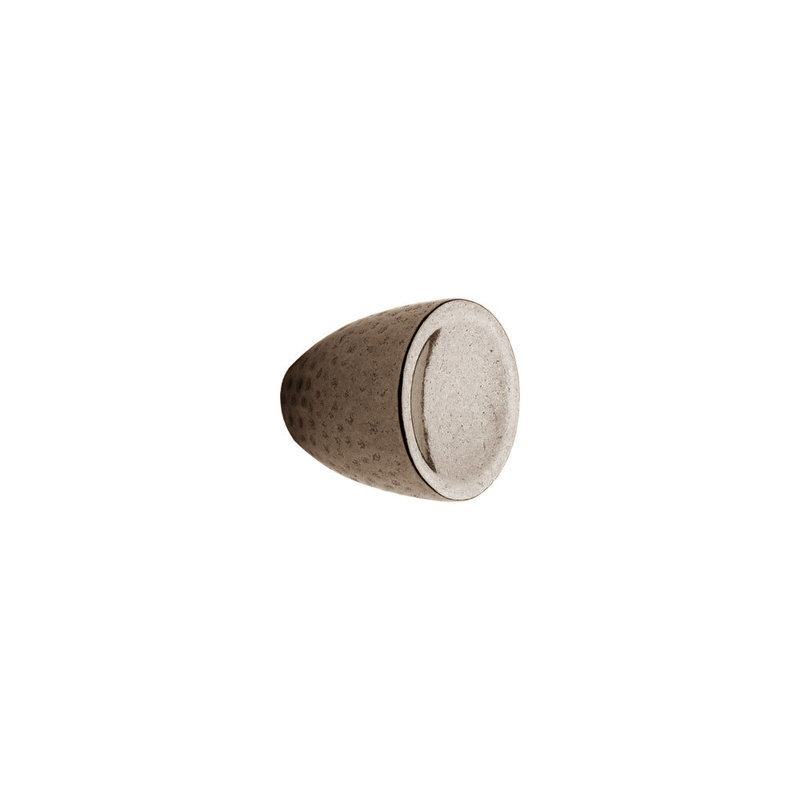 Vessel Bronze Conical Knob, White Bronze Brushed