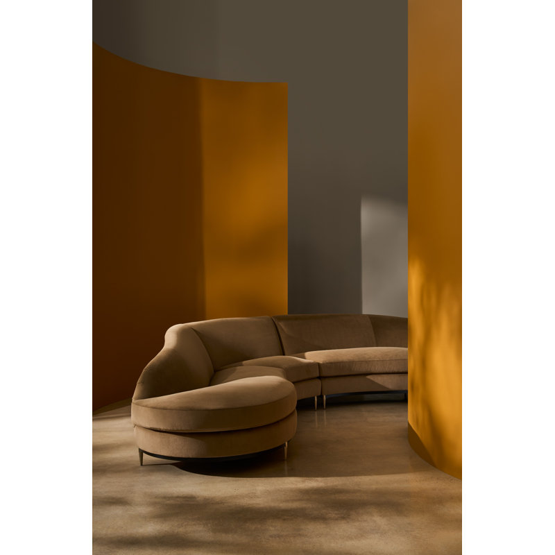 Threes Company Loveseat, Gray