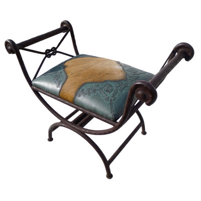 Colonial Leather Bench