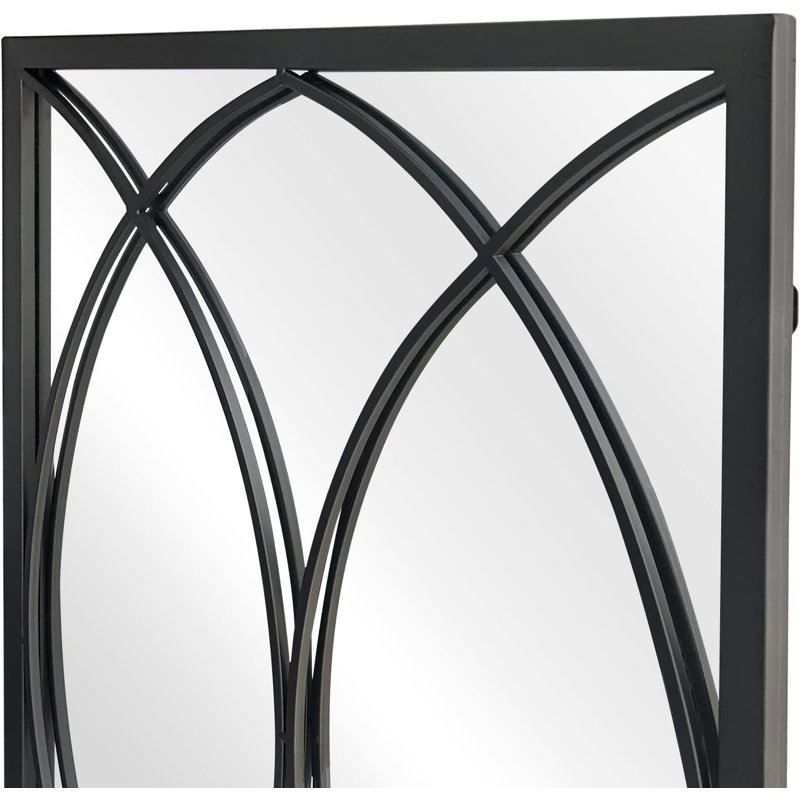 Black Rectangular Wall Mirror