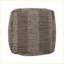 Pouf à chevrons en coton, brun noyer / beige / jaune moutarde | Brun | Tissu