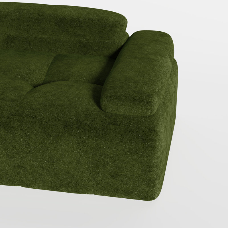 Canapé rembourré 78,7 po Modern, Vert