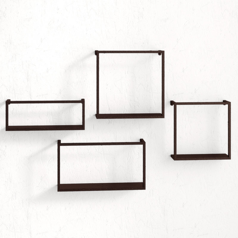 Alfy 4 Piece Iron Bracket Shelf