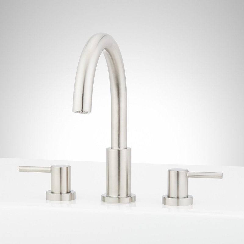 Lexia Deck Mounted Roman Tub Filler Faucet, Brushed Nickel