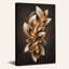 Tableau sur toile à motif abstrait tourbillonnant or et bronze-1932209816