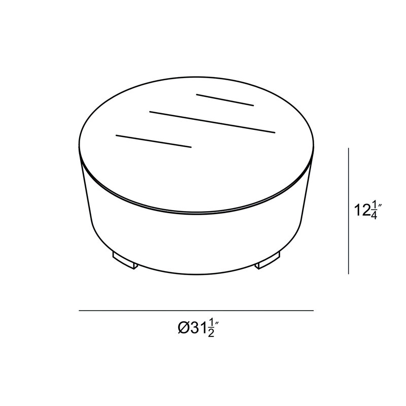 Dune Outdoor Round Coffee Table