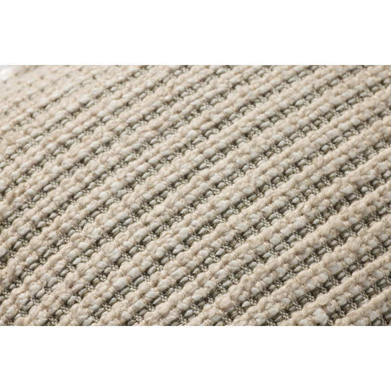 Amber Lewis Natural Olive Striped Lumbar Throw Pillow