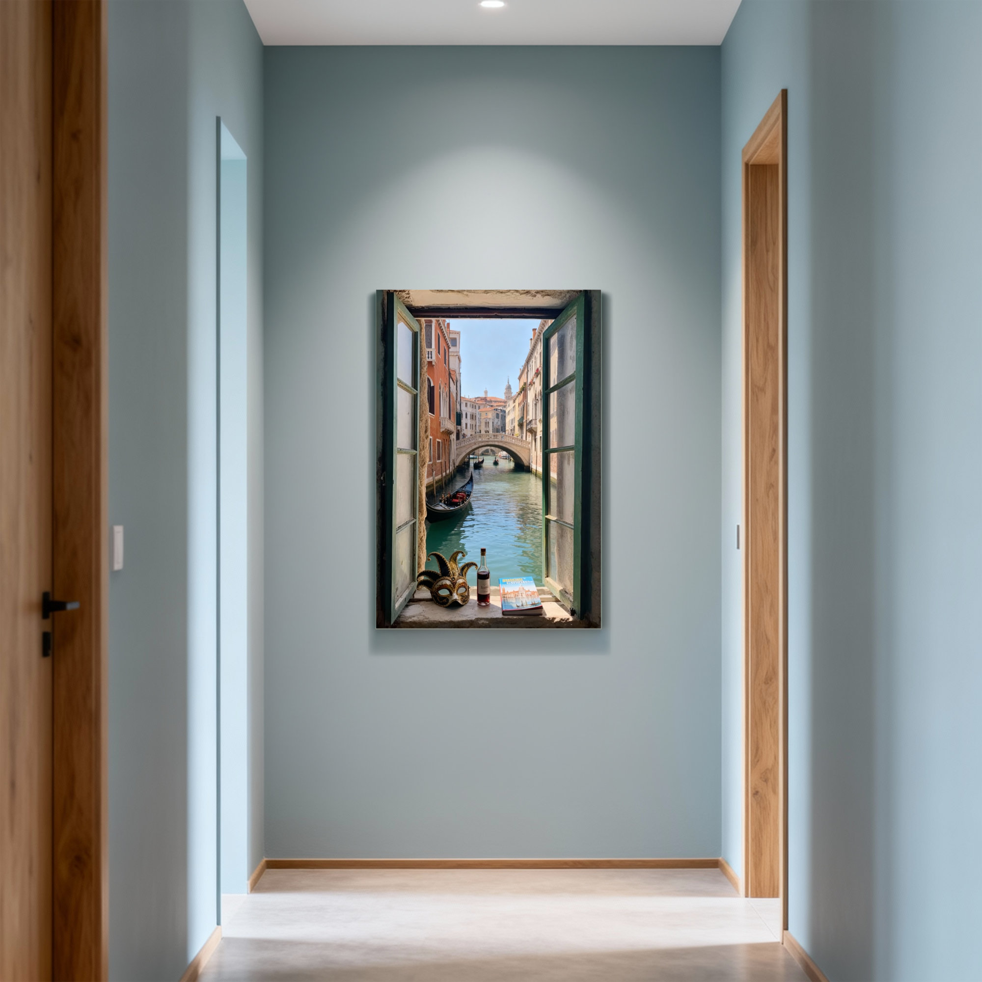 Red Barrel Studio Landscape & Nature Venice Canal View Through Window ...