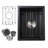 Quartz 13.77" Undermount Bar Sink With Basket Strainer